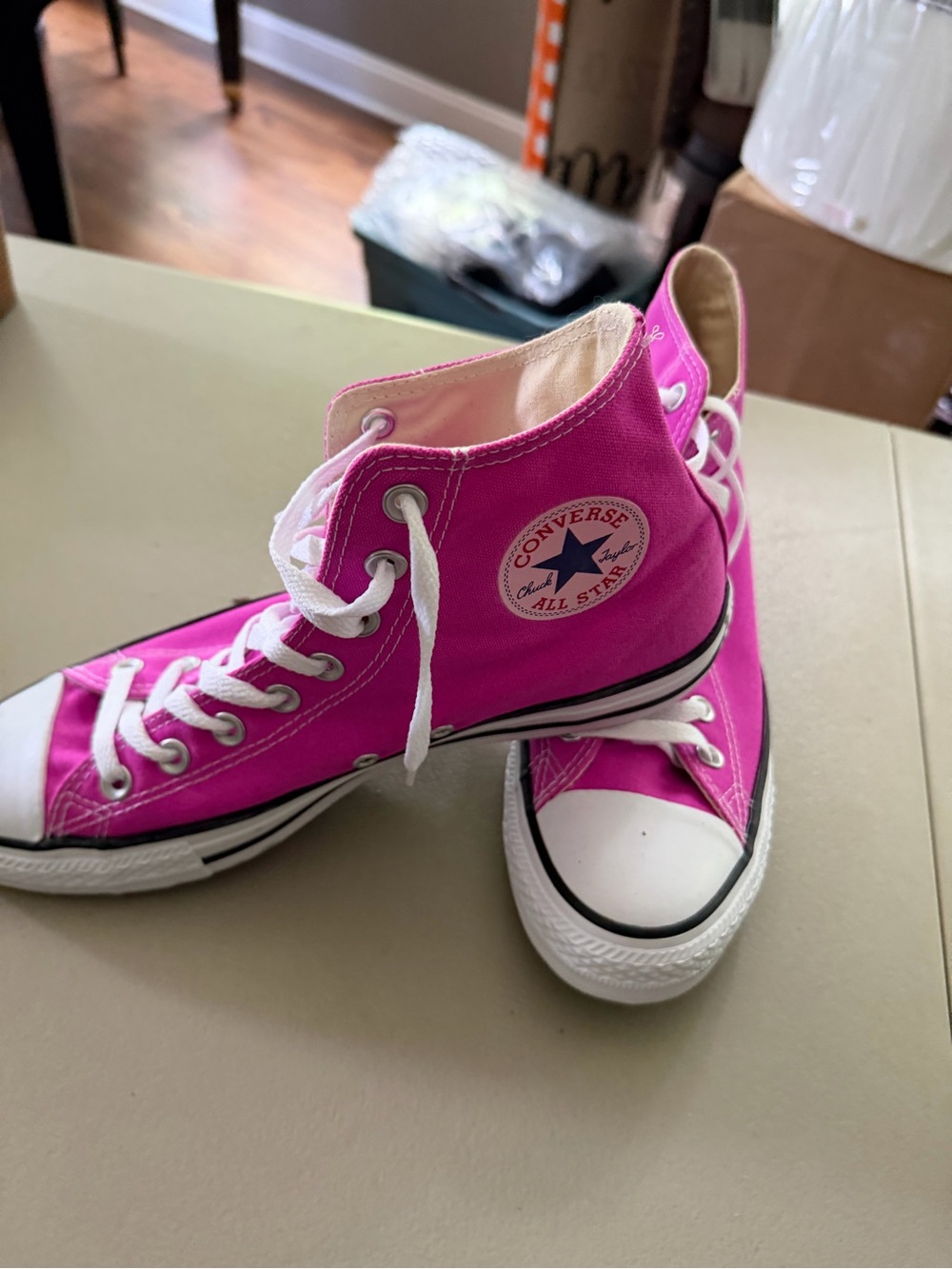 NEW Converse Hot Pink High Top Chuck Taylor Sneakers w 11 m 9